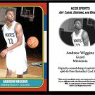 Andrew Wiggins 1986-87 Fleer Style ACEO Card Rookie RC Minnesota Timberwolves