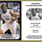 Julius Randle 2013 ACEO Sports Football Card Pre RC Kentucky Los Angeles Lakers