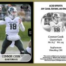 Connor Cook 2013 ACEO Sports Football Card Michigan State