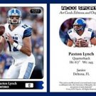 Paxton Lynch NEW! 2015 ACEO Sports Football Card Memphis Tigers QB