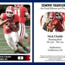 Nick Chubb NEW! 2015 ACEO Sports Football Card Georgia Bulldogs RB