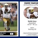 Malik Zaire NEW! 2015 ACEO Sports Football Card - Notre Dame Fighting Irish QB