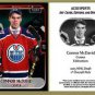 Connor McDavid 2015 ACEO Hockey Card - Edmonton Oilers Rookie RC NEW!