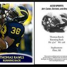 Thomas Rawls 2012 ACEO Sports Pre Rookie RC Card Seattle Seahawks Michigan
