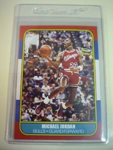 Michael Jordan 1986-87 Fleer Style Alternate Reprint RP Rookie ACEO Card 57 RC