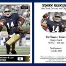 DeShone Kizer 2015 ACEO Sports Football Card - Notre Dame Fighting Irish QB