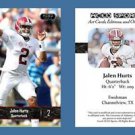 Jalen Hurts NEW! 2016 ACEO Sports Football Card - Alabama Crimson Tide - QB