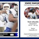 Nick Arbuckle 2015 ACEO Sports Football Card Georgia State Panthers - QB