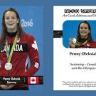Penny Oleksiak NEW! ACEO Sports Card 2016 Rio Olympics Canada Swimming