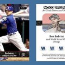 Ben Zobrist NEW 2016 ACEO Sports Chicago Cubs World Series MVP Commemorative