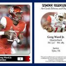 Greg Ward Jr. 2015 ACEO Sports Football Card Houston Cougars - QB
