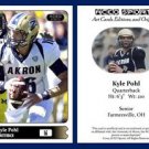 Kyle Pohl 2015 ACEO Sports Football Card - Akron Zips - QB