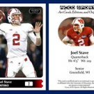 Joel Stave 2015 ACEO Sports Football Card Wisconsin Badgers - QB