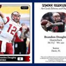 Brandon Doughty 2015 ACEO Sports Football Card Pre Rookie RC WKU Miami Dolphins