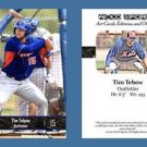 Tim Tebow NEW! 2016 ACEO Sports Baseball Card - New York Mets