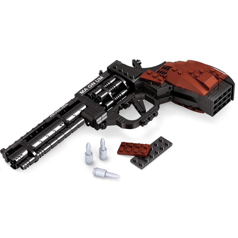 Lego Militory Toy Compatible Policeman SWAT Revolver Pistol Hand Gun