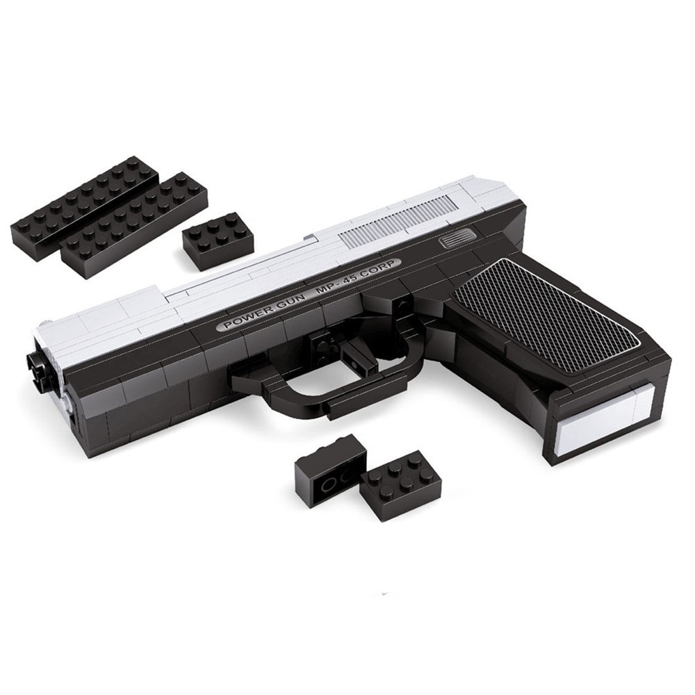 For Lego Police Station Swat MP45 Rifle Cartridge Pistol Gun