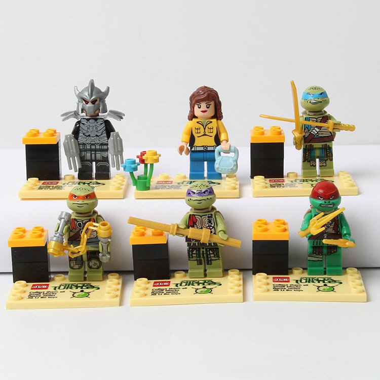 Lego Compatible Bricks Toy TMNT Ninja Turtle Comic Minifigures