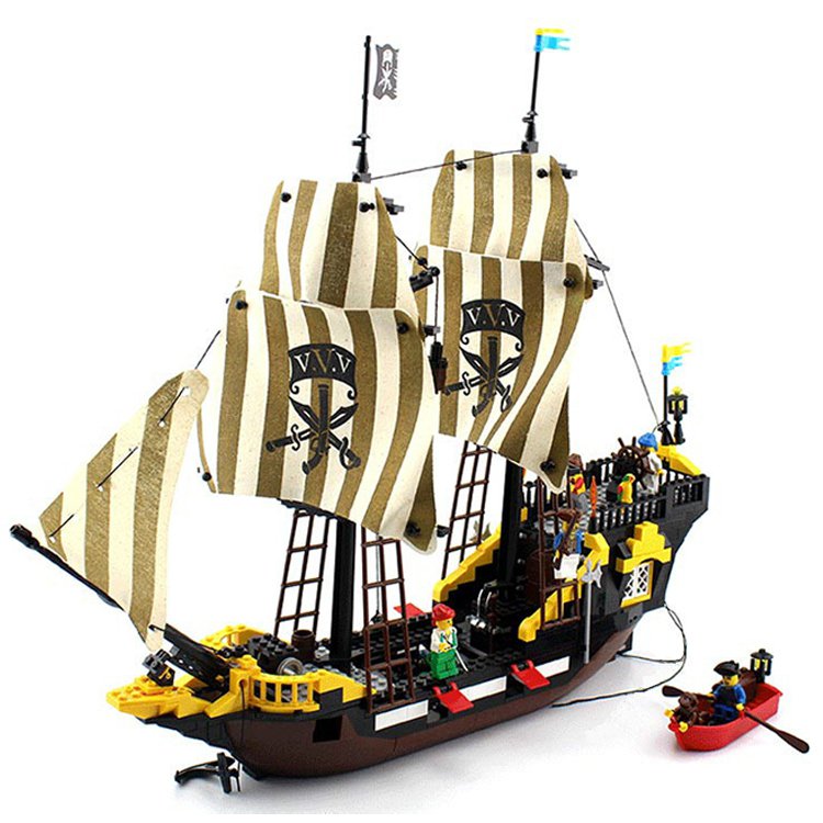 Enlighten Pirate Caribbean Ship Boat Treasure Captain Vessel Lego ...