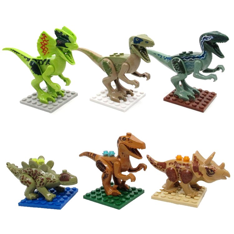 SL8916 Super Hero Jurassic Park Dinosaur Raptor Minifigure Compatible Lego Toy