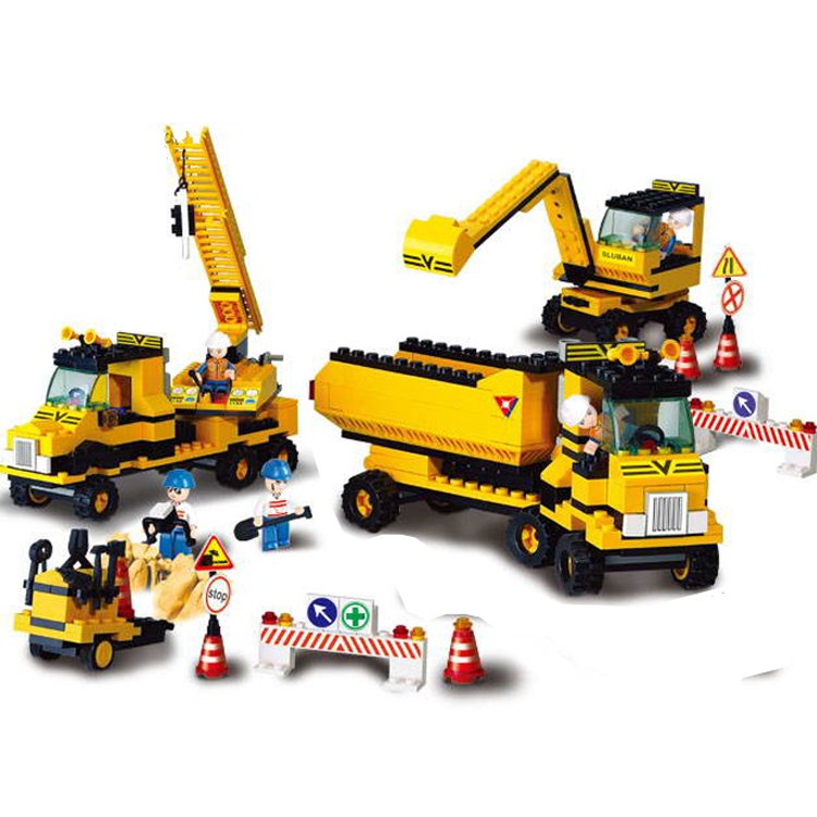 City Road Construction Loader Dump Excavator Vehicle Lego Compatible Toy