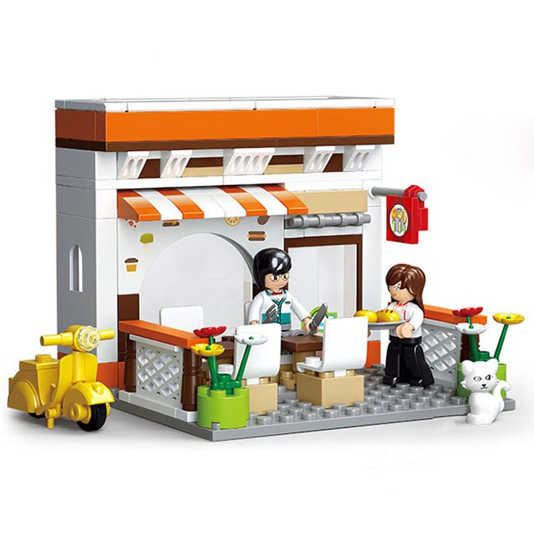 Lego City Compatible Toy Town Restaurant Diner Kitchen Picnic Minifigure
