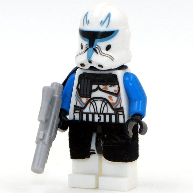 Lego Star Wars Minifigure Compatible New Captain Rex Minifigure Toys