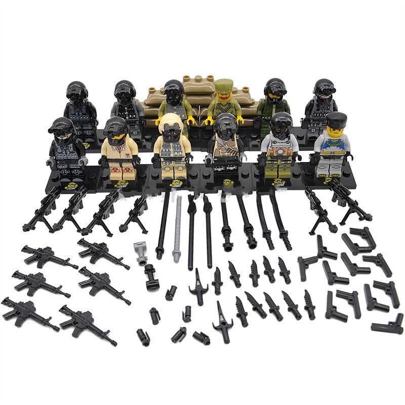 Ghost Terrorist soldiers military Lego Minifigure Compatible Toy