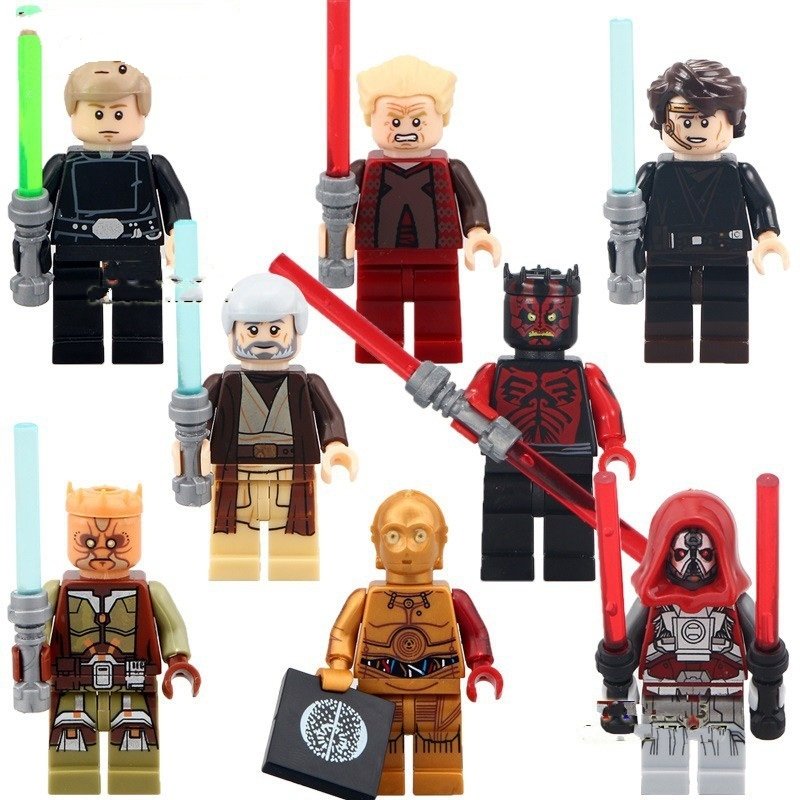 Star Wars Sith Warrior Darth Maul C3PO Lego Minifigure Compatible Toy