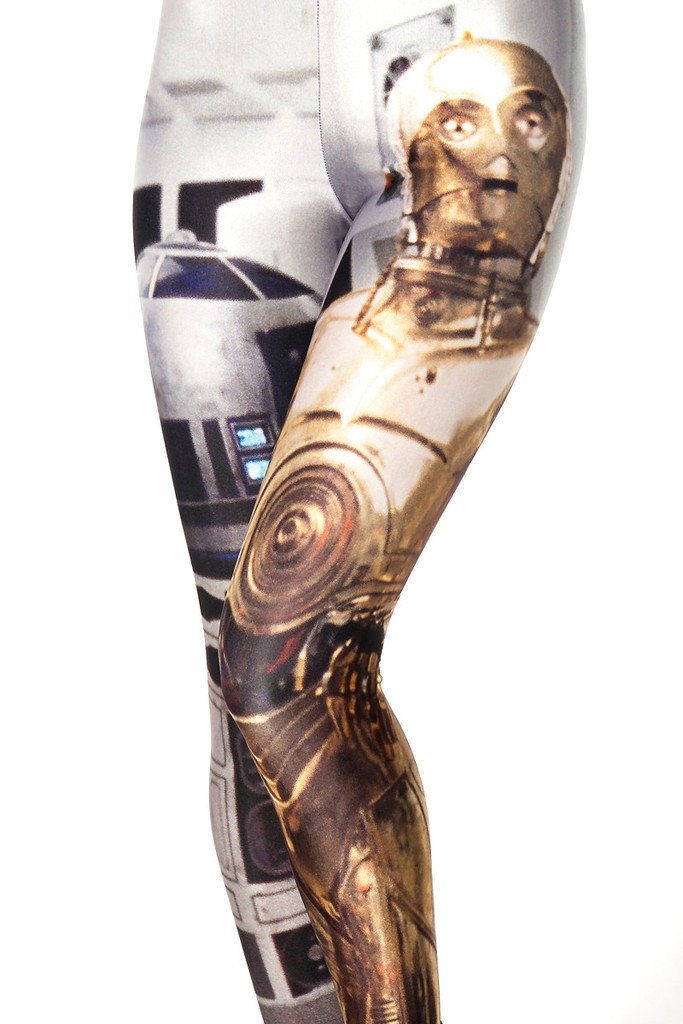 Yoga Leggings Robert Fitness Sports Gym Pants Spandex Star War R2D2