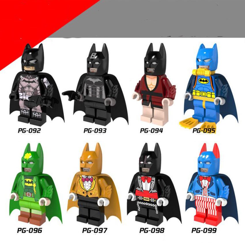 The Dark Knight Batman Bruce Wayne Collection Lego Minifigures Compatible toys