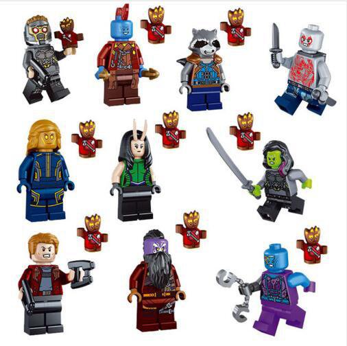 Marvel Super Heroes 76079 Guardians of the Galaxy minifigures Lego Compatible Toys