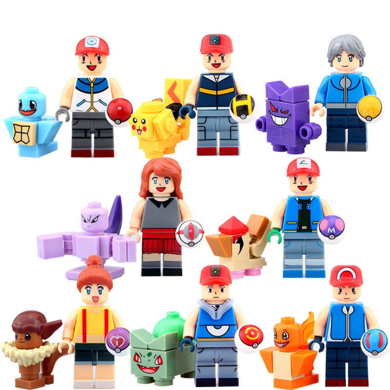 Pokemon Go Sets Pocket Monsters Minifigures Compatible Lego Minifigures