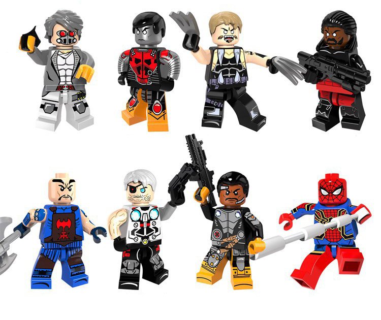 Marvel Superhero Set Villain Minifigures Lego Compatible Toy,colossus,Electric cable
