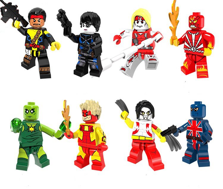 X-Man Domino Omega minifigures Lego Compatible Toy