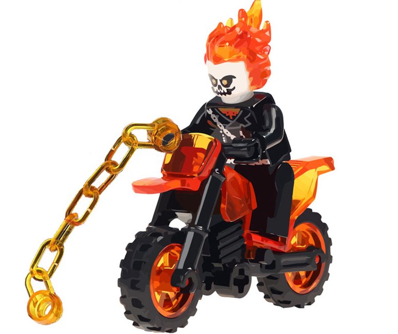 Ghost Rider minifigures movie sets Lego Compatible Toy