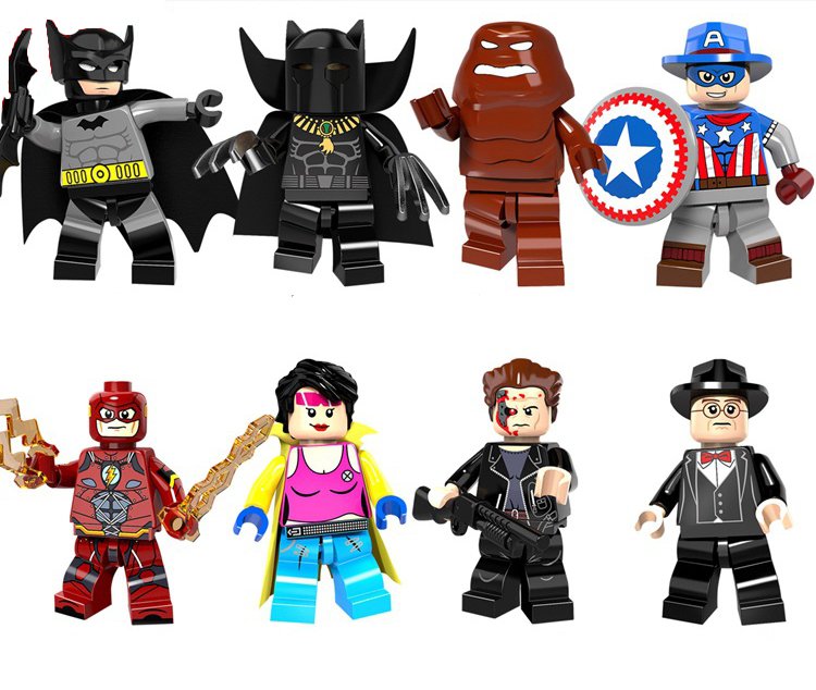 Batman Flash Clayface minifigures DC Superhero Lego Compatible Toy