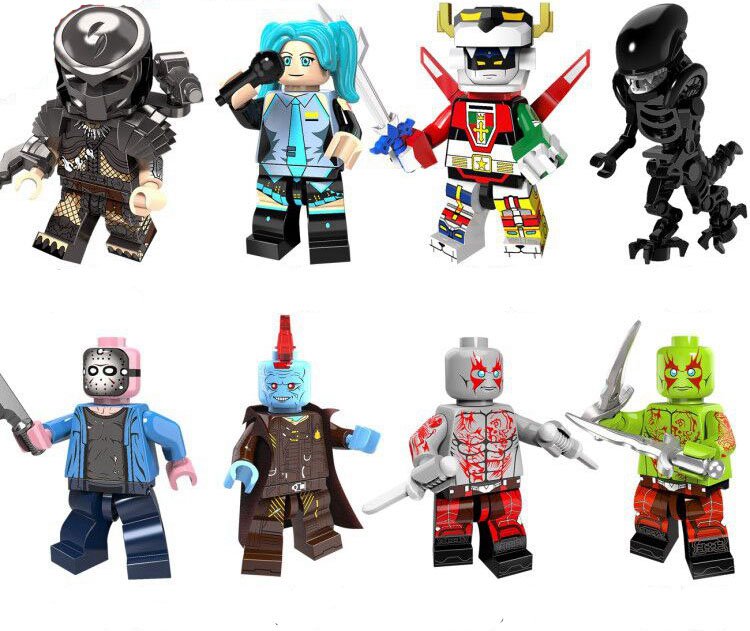 Predator Alien Jason Wachs minifigures Movie sets Lego Compatible Toy