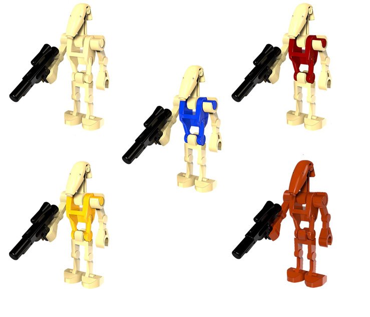 Star Wars The Last Jedi Battle Driod Duck soldiers Minifigures Lego Compatible toys