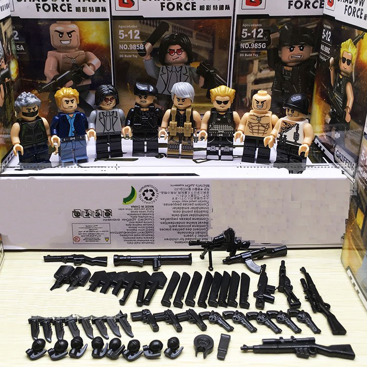 The Expendables Swat Lego Military Minifigures Compatible Toy