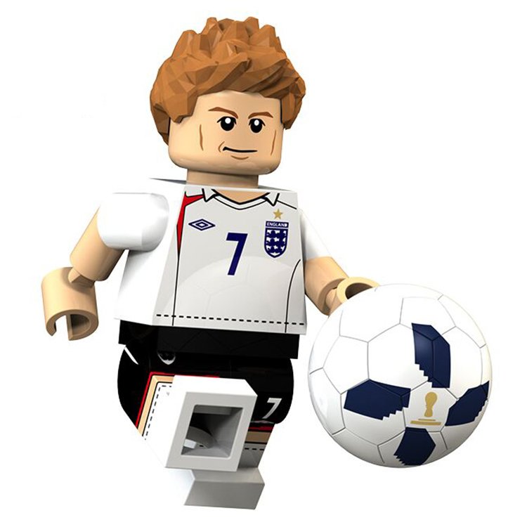 David Beckham Minifigures England National Team World Cup Lego Compatible Toys