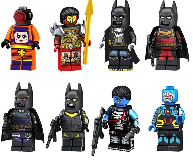 Super Heroes Arnim Zola Punisher Darkseid Batman Minifigures Lego Compatible Toy