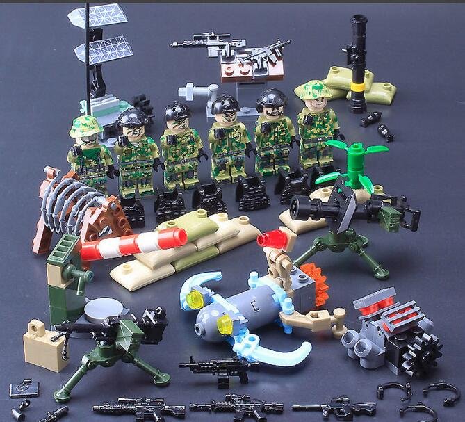 SWAT American Navy Seals Building block Military Minifigures Toy Compatible Lego Military