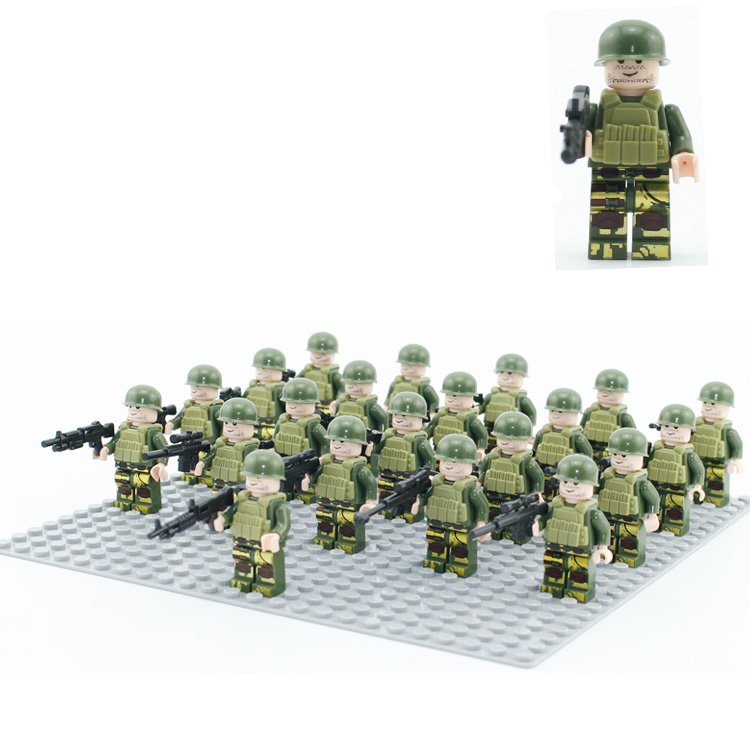 101st Airborne Division Minifigures WW2 Military building block Compatible Lego Toy US Soldiers