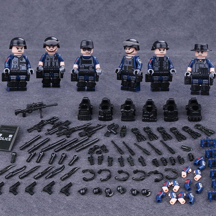 S.W.A.T.Combat Team Minifigures Compatible Lego Toy Military sets