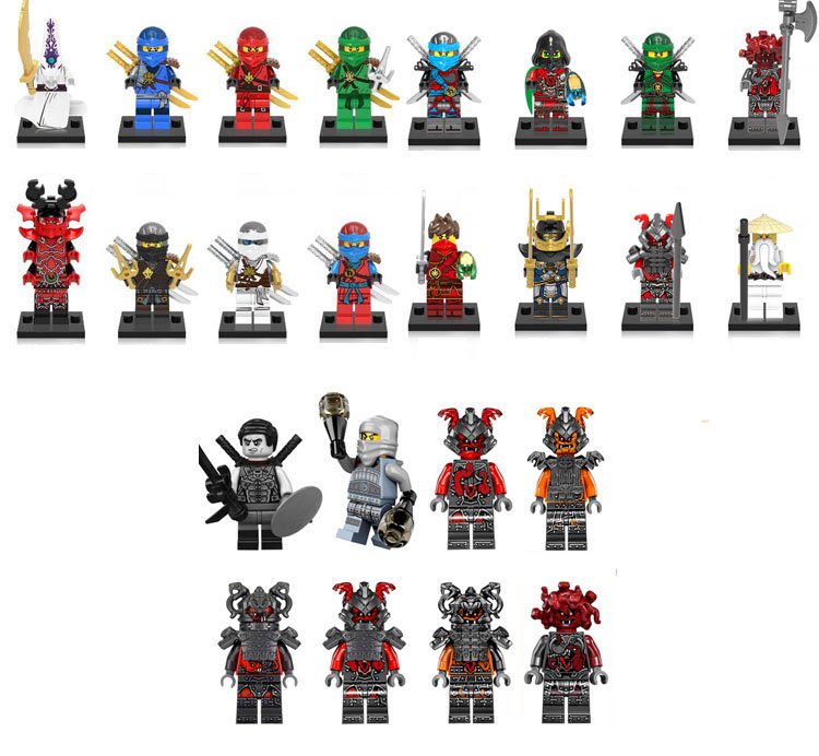 24pcs Ninjago Vermin Wu The wei snake Minifigures Compatible Lego Ninjago sets