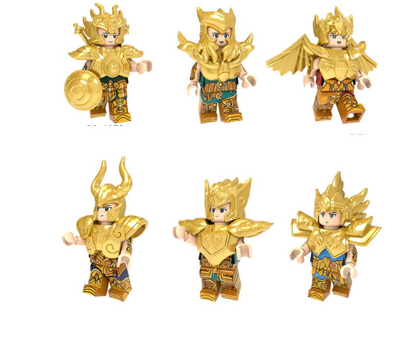 Gold Saint Seiya Camus Aphorodite Minifigures Compatible Lego Comic Toy