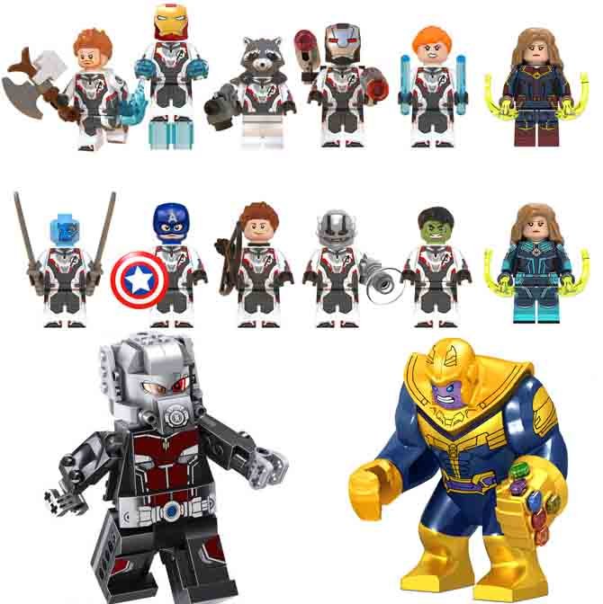 All Lego Avengers Endgame Minifigures 14pcs Avengers Endgame Character Minifigures Lego Avengers 4 sets