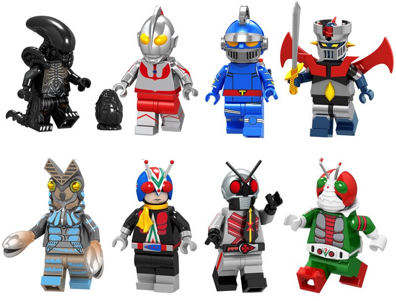 Alien Masked Rider Baltan-seijin Minifigures Lego Compatible movie sets