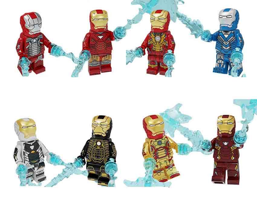 Iron Man MK5 MK6 MK17 MK30 MK39 Minifigures Lego Compatible Toy